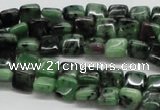 CEP12 15.5 inches 8*8mm square epidote gemstone beads wholesale