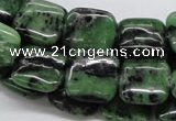 CEP15 15.5 inches 15*15mm square epidote gemstone beads wholesale