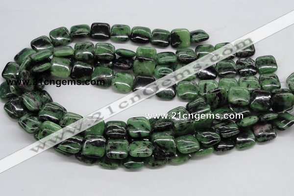 CEP15 15.5 inches 15*15mm square epidote gemstone beads wholesale