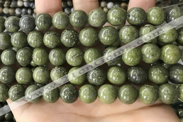 CEP204 15.5 inches 12mm round epidote gemstone beads wholesale