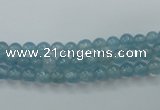 CEQ01 15.5 inches 4mm round blue sponge quartz beads wholesale