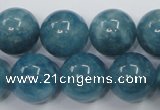 CEQ07 15.5 inches 16mm round blue sponge quartz beads wholesale