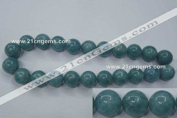 CEQ08 15.5 inches 18mm round blue sponge quartz beads wholesale