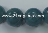 CEQ09 15.5 inches 20mm round blue sponge quartz beads wholesale