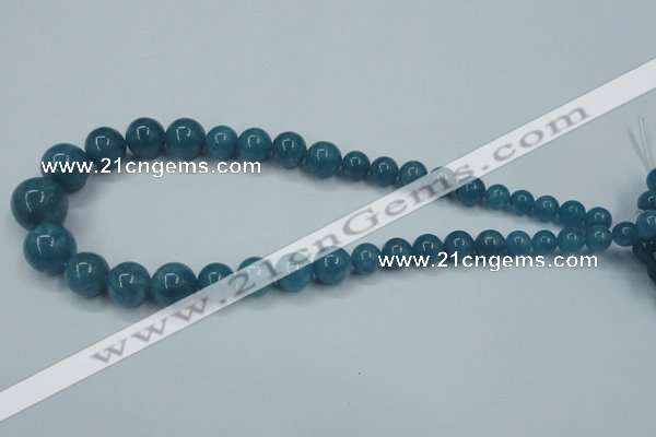 CEQ10 15.5 inches 8mm - 18mm round blue sponge quartz beads wholesale