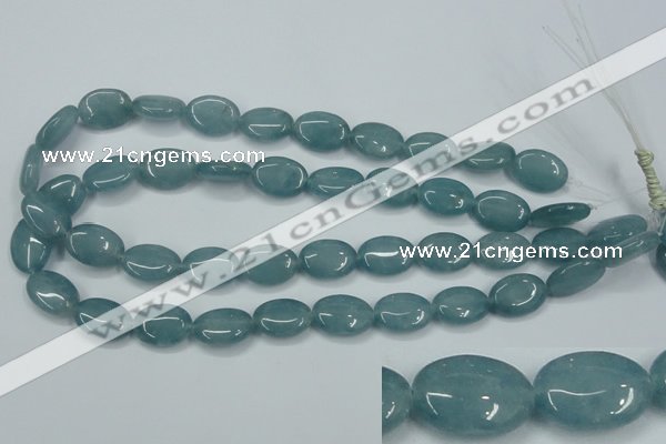 CEQ114 15.5 inches 13*18mm oval blue sponge quartz beads