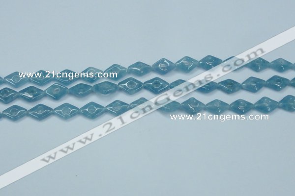 CEQ142 15.5 inches 10*14mm diamond blue sponge quartz beads