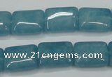 CEQ172 15.5 inches 12*16mm rectangle blue sponge quartz beads