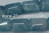 CEQ174 15.5 inches 15*20mm rectangle blue sponge quartz beads