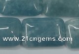 CEQ177 15.5 inches 22*30mm rectangle blue sponge quartz beads