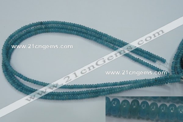 CEQ21 15.5 inches 2*4mm rondelle blue sponge quartz beads