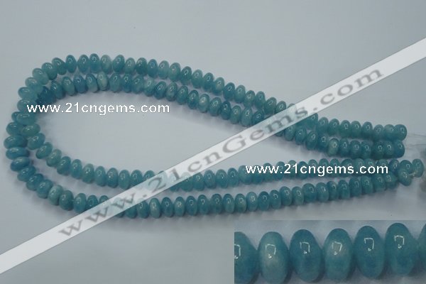 CEQ23 15.5 inches 5*8mm rondelle blue sponge quartz beads