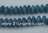 CEQ24 15.5 inches 6*10mm rondelle blue sponge quartz beads