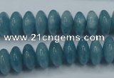 CEQ25 15.5 inches 6*12mm rondelle blue sponge quartz beads