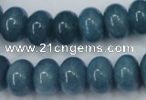 CEQ26 15.5 inches 10*14mm rondelle blue sponge quartz beads