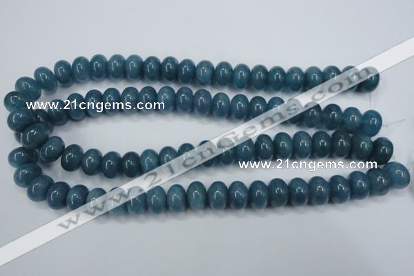 CEQ26 15.5 inches 10*14mm rondelle blue sponge quartz beads