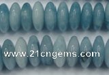 CEQ27 15.5 inches 7*16mm rondelle blue sponge quartz beads