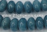 CEQ28 15.5 inches 10*16mm rondelle blue sponge quartz beads