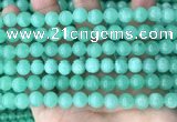 CEQ302 15.5 inches 8mm round green sponge quartz beads