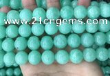 CEQ305 15.5 inches 14mm round green sponge quartz beads