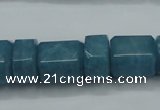 CEQ85 15.5 inches 9*14mm - 13*16mm blue sponge quartz beads