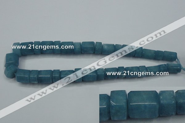 CEQ85 15.5 inches 9*14mm - 13*16mm blue sponge quartz beads