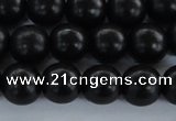 CEY04 15.5 inches 10mm round black ebony wood beads wholesale