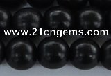 CEY07 15.5 inches 16mm round black ebony wood beads wholesale