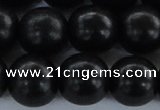 CEY08 15.5 inches 18mm round black ebony wood beads wholesale