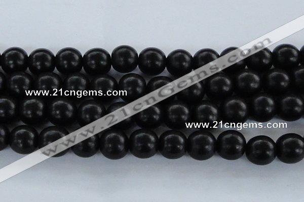 CEY09 15.5 inches 20mm round black ebony wood beads wholesale