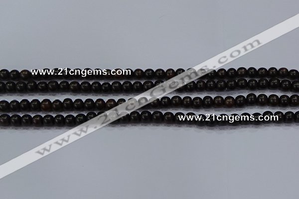 CEY51 15.5 inches 6mm round ebony wood beads wholesale