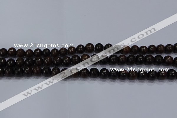 CEY52 15.5 inches 8mm round ebony wood beads wholesale