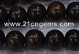 CEY54 15.5 inches 12mm round ebony wood beads wholesale