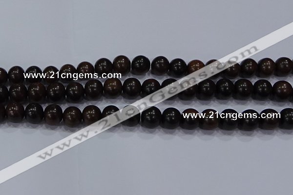 CEY54 15.5 inches 12mm round ebony wood beads wholesale