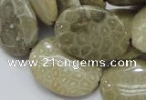 CFA12 15.5 inches 22*30mm oval chrysanthemum agate gemstone beads