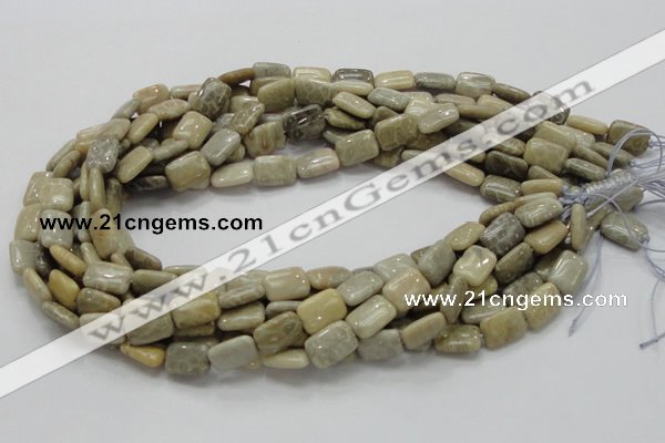 CFA17 15.5 inches 10*14mm rectangle chrysanthemum agate beads