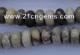 CFA204 15.5 inches 6*14mm rondelle chrysanthemum agate beads