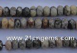 CFA209 15.5 inches 5*8mm faceted rondelle chrysanthemum agate beads