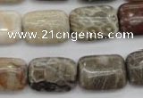 CFA222 15.5 inches 13*18mm rectangle chrysanthemum agate beads
