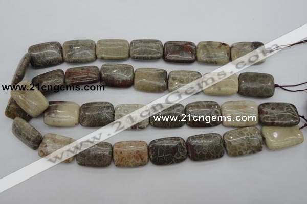 CFA224 15.5 inches 18*25mm rectangle chrysanthemum agate beads