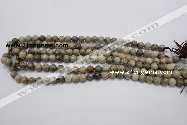 CFA26 15.5 inches 8mm round chrysanthemum agate gemstone beads