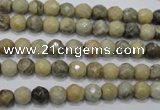 CFA28 15.5 inches 6mm faceted round chrysanthemum agate gemstone beads