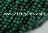 CFA65 15.5 inches 4mm round green chrysanthemum agate beads