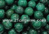 CFA68 15.5 inches 10mm round green chrysanthemum agate beads