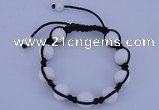 CFB515 12mm round candy jade beads adjustable bracelet wholesale