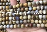 CFC322 15.5 inches 8mm round fossil coral beads wholesale