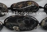 CFG1175 15.5 inches 20*30mm – 25*35mm carved freeform agate beads
