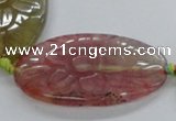 CFG1181 15.5 inches 25*40mm – 35*50mm carved freeform agate beads