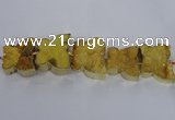 CFG1191 7.5 inches 40*45mm - 45*55mm butterfly druzy agate beads