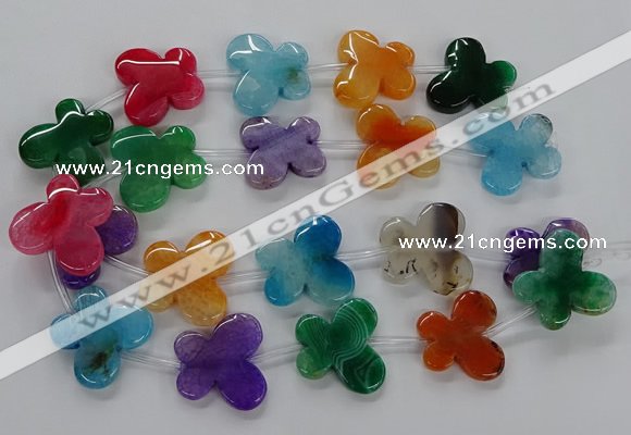 CFG1227 15.5 inches 30*32mm - 30*35mm butterfly agate beads